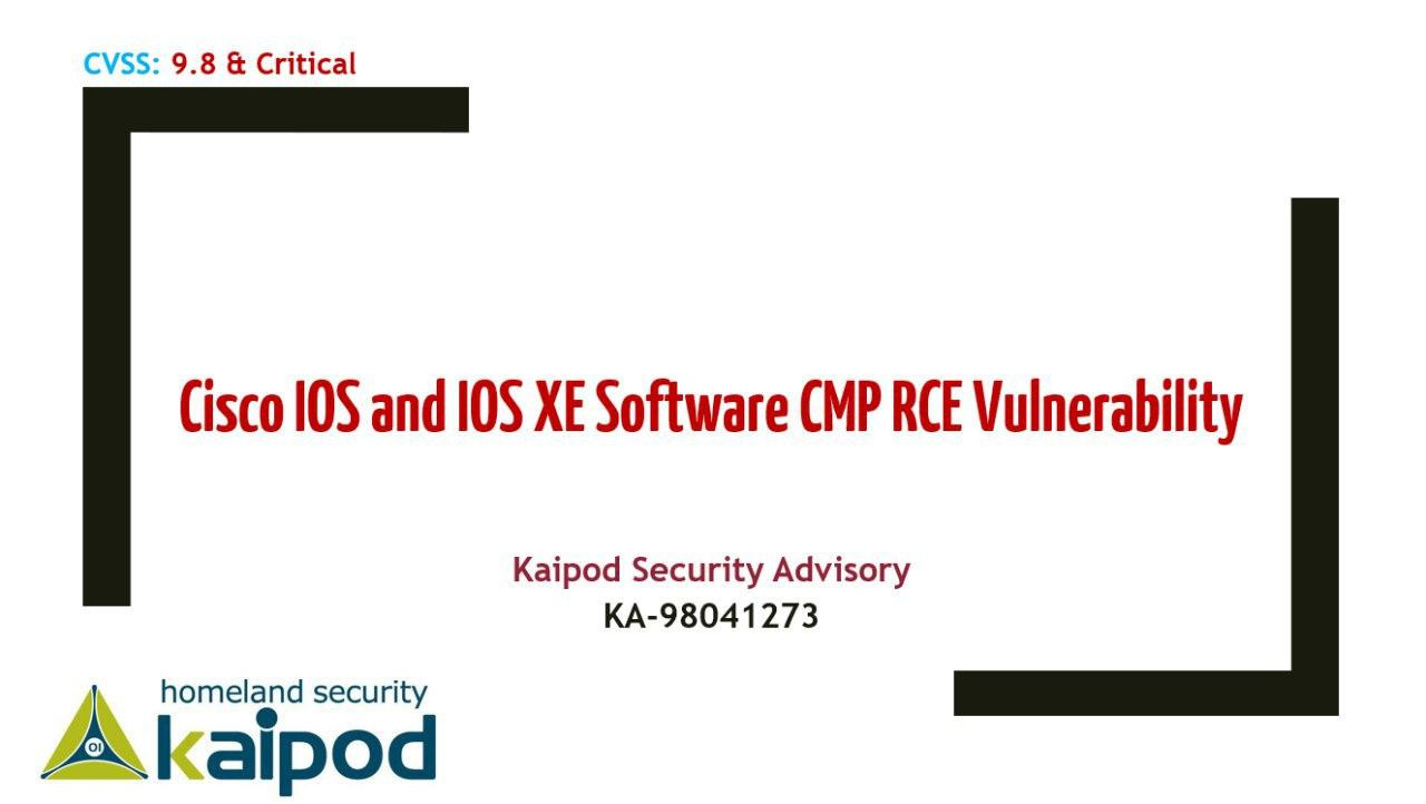 آسیب‌پذیری در پروتکل مدیریت خوشه‌ای IOS و IOS XE سیسکو
